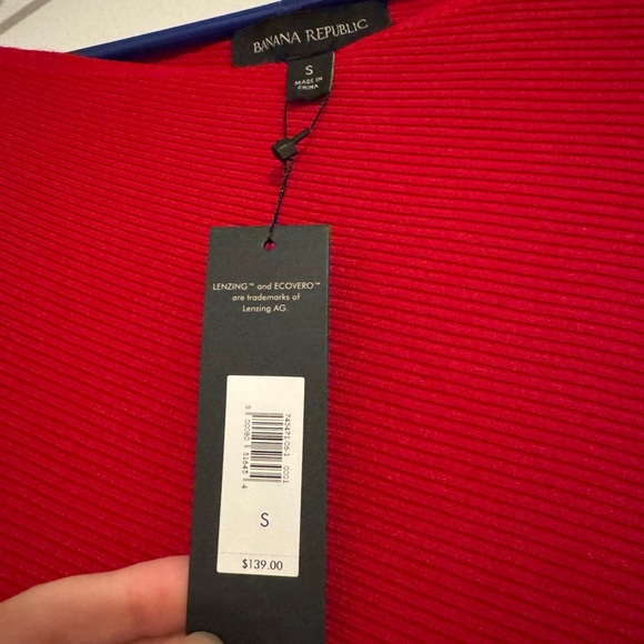 NWT Banana Republic Lenzing Ecovero Serene Sweater Dress in Red - Picture 8 of 8